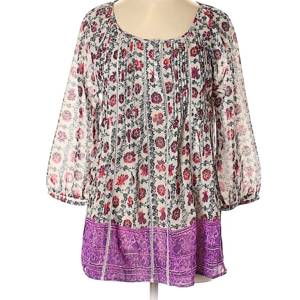 Float Purple Pink Tunic Medium - image 1